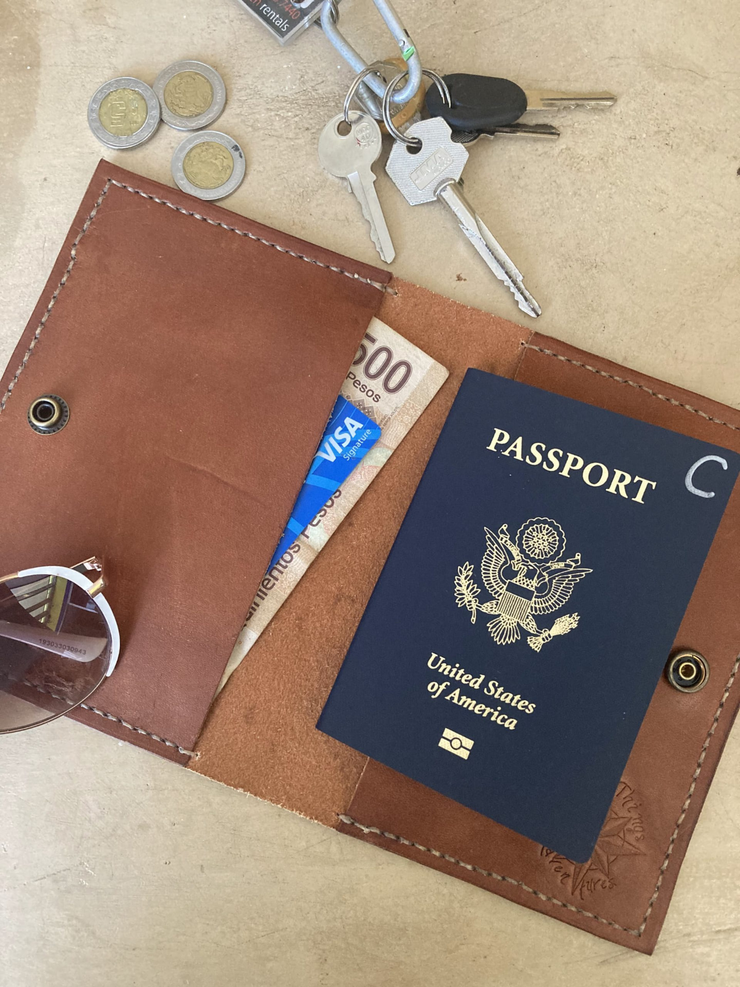 The Leather Passport Wallet — view 2